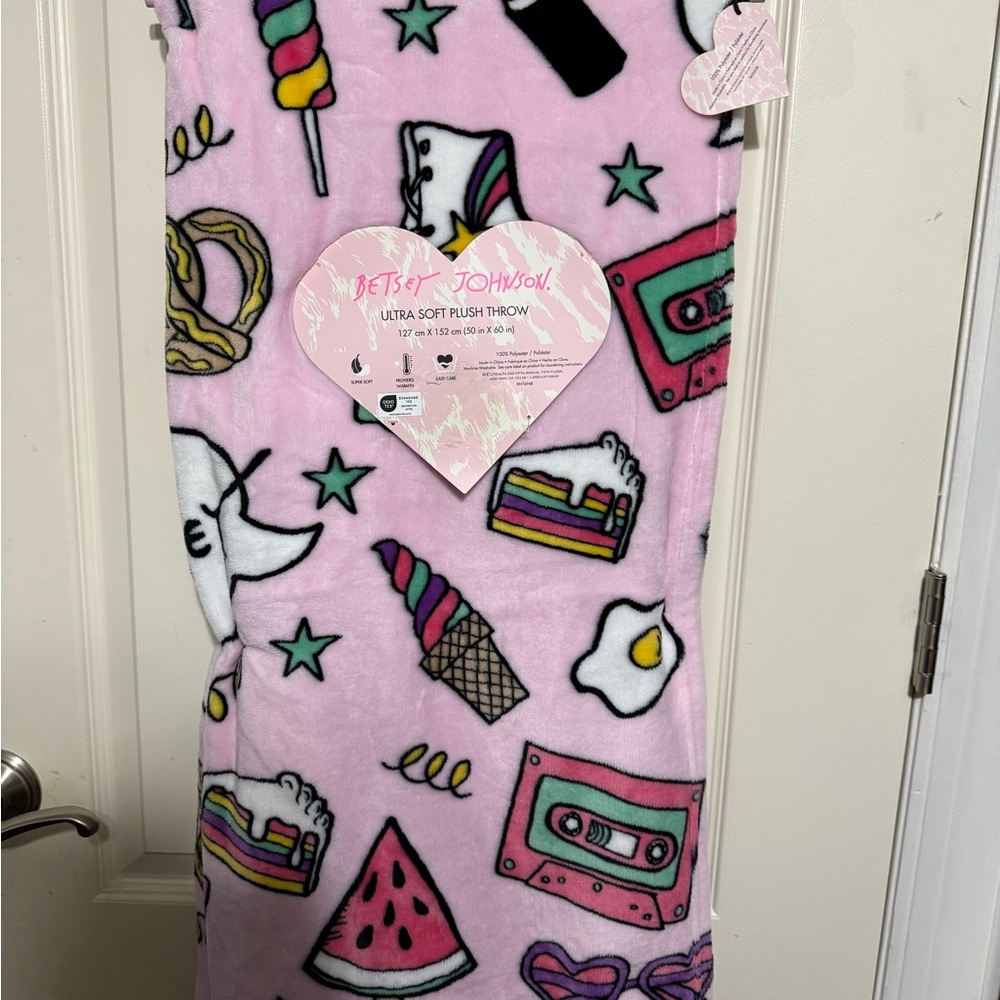 Betsey Johnson Pink Blanket